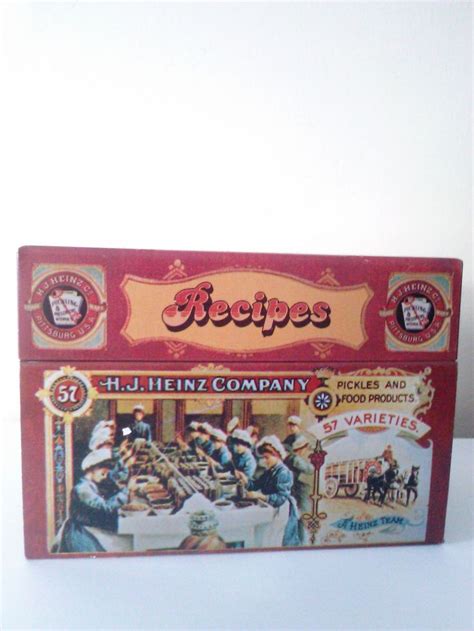 Vintage Heinz 57 Recipe Box / H.J. Heinz Company / Vintage 